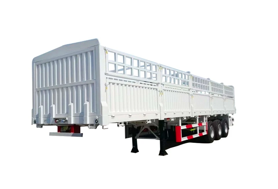 40 Feet 40 Ton 3 Axles Fence Cargo Trailer
